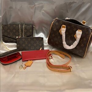 Luxury Brown Designer Bag Set